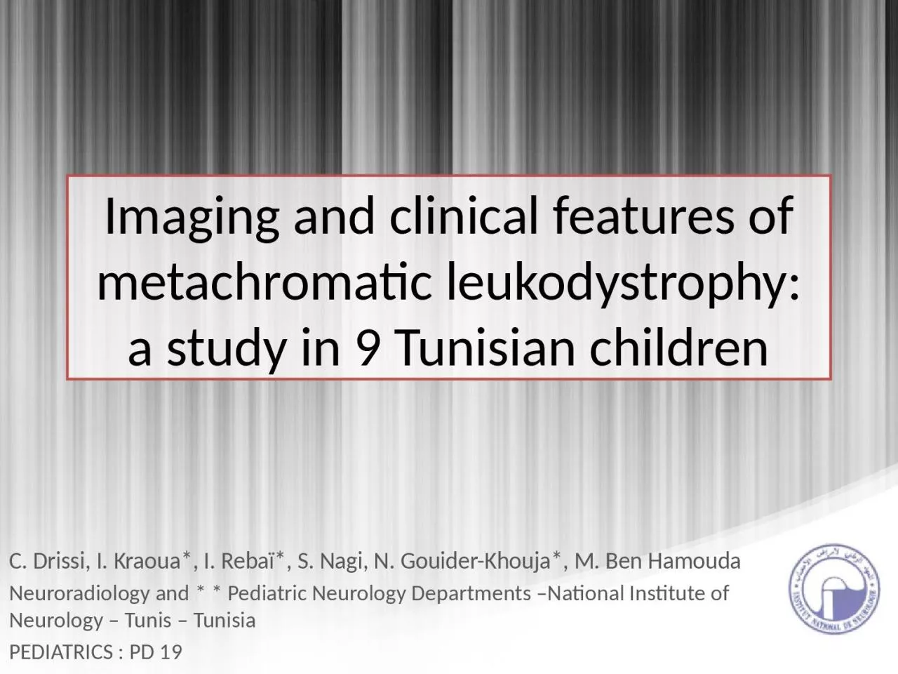 PPT-Imaging and clinical features