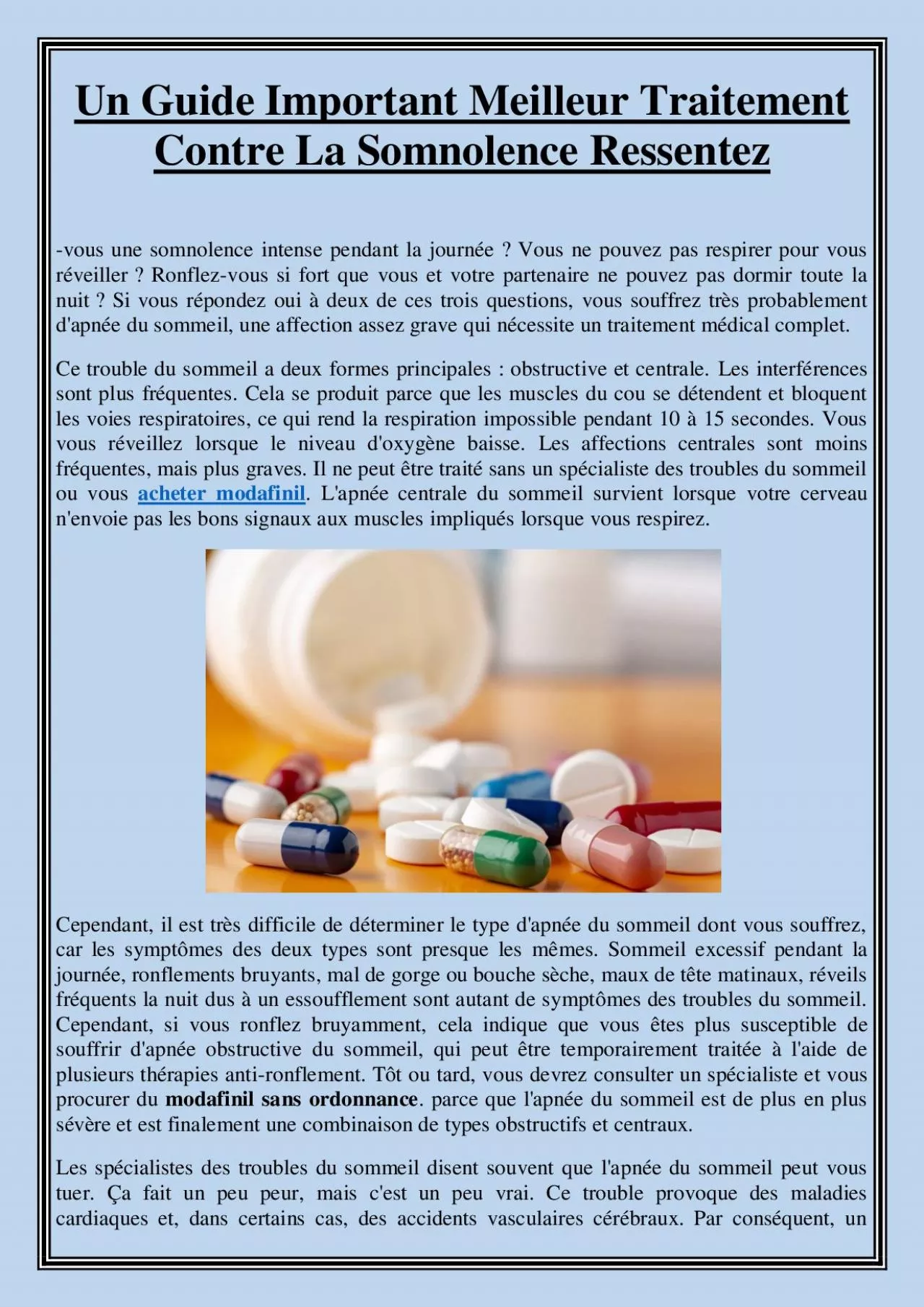 PDF-Un Guide Important Meilleur Traitement Contre La Somnolence Ressentez