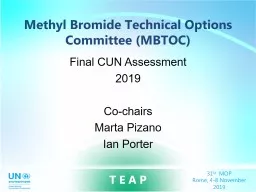 Methyl Bromide Technical Options Committee (MBTOC)