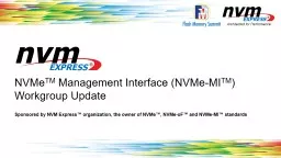 NVMe TM  Management Interface (