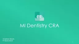 MI  Dentistry  CRA 1 Dr Ballester Benoît,