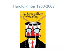 Harold  Pinter  1930-2008