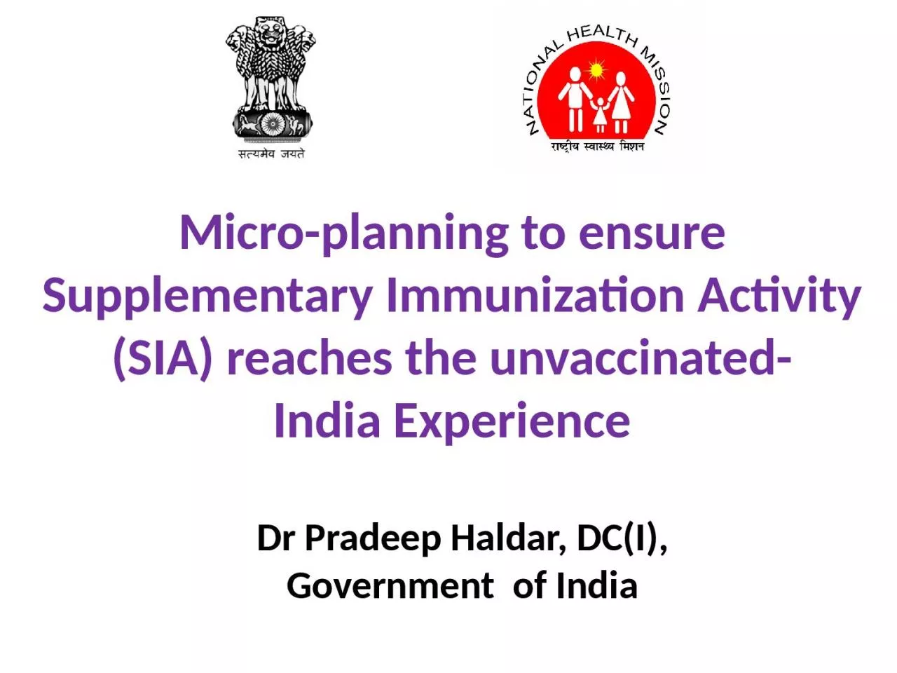 PPT-Micro-planning to ensure Supplementary Immunization Activity (SIA) reaches the unvaccinated-