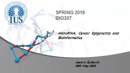 microRNA , Cancer Epigenetics and