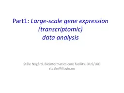 Part1:  Large-scale gene expression (