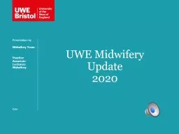 UWE Midwifery  Update  2020