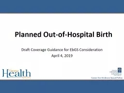 Planned Out-of-Hospital Birth