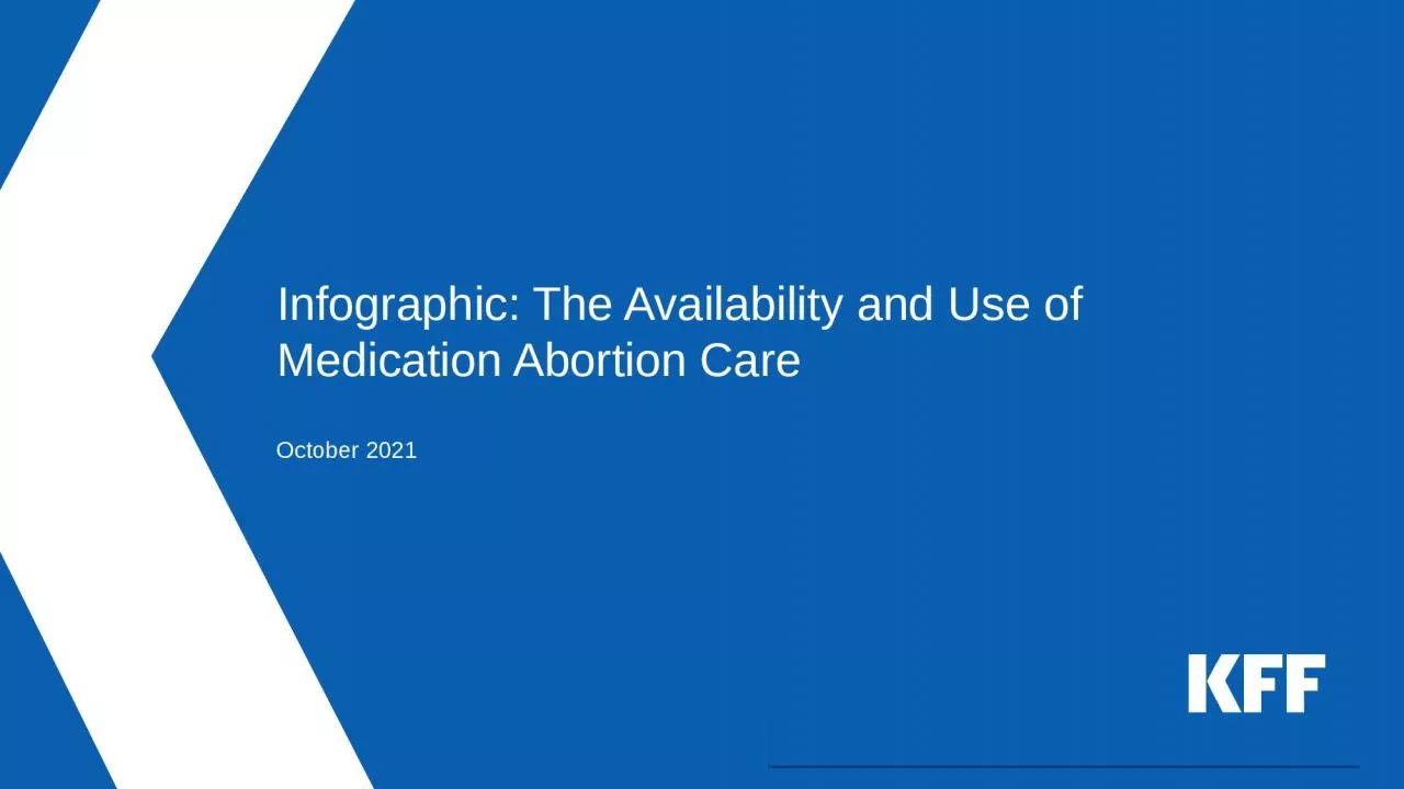 Infographic: The Availability and Use of Medication Abortion Care