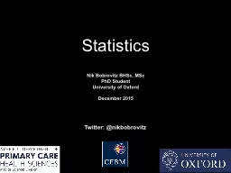 Statistics Nik Bobrovitz