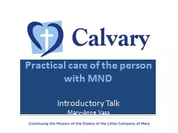Practical care of the person with MND