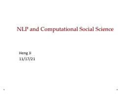 NLP and Computational Social Science