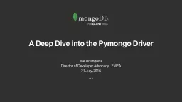 A Deep Dive into the  Pymongo