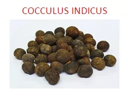 COCCULUS INDICUS N . O.