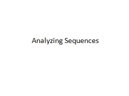 Analyzing Sequences Sequences: An Evolutionary Perspective