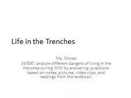 PPT-Life in the Trenches Ms.