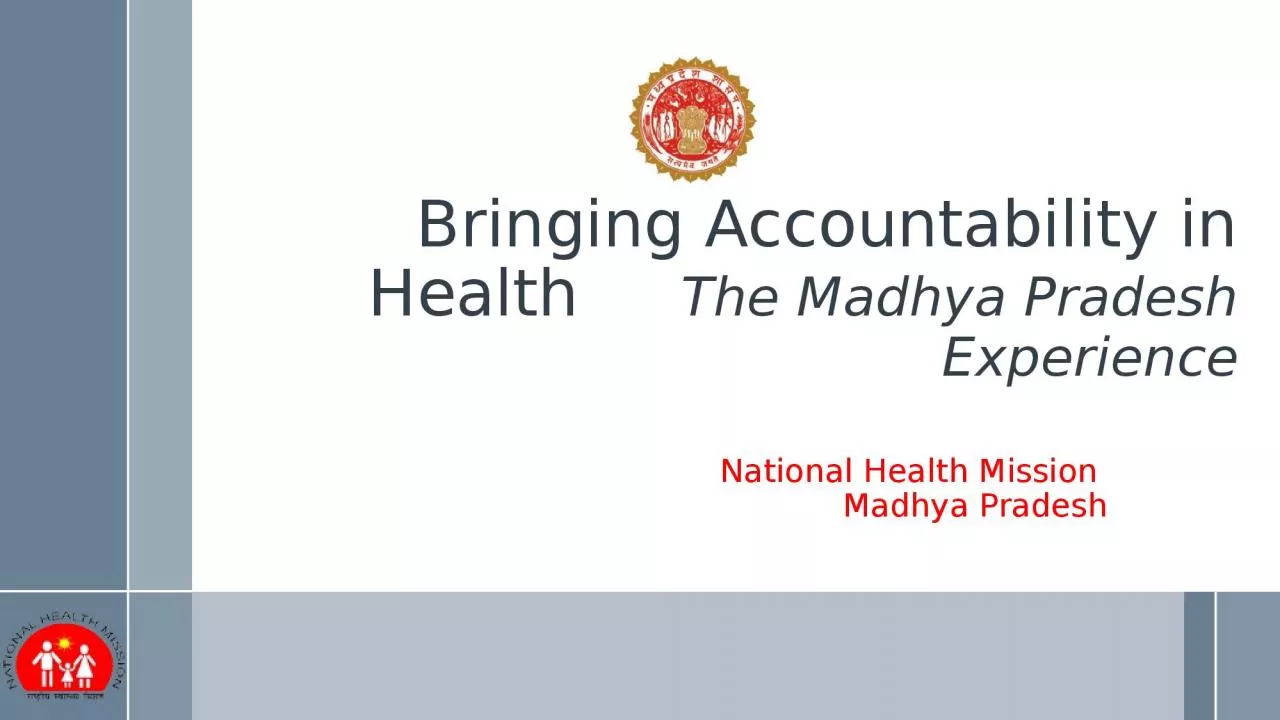 Bringing Accountability in Health