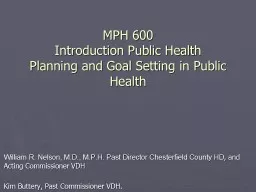 MPH 600  Introduction Public Health