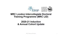 MRC London Intercollegiate Doctoral Training Programme (MRC LID)