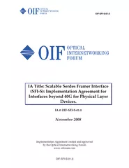 www.oiforum.com OIF-SFI-S-01.0