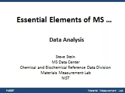 Essential  Elements of  MS …