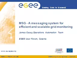 MSG - A messaging system for efficient and scalable grid monitoring