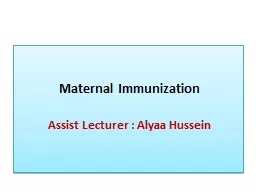 Maternal Immunization Assist