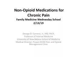 Non-Opioid Medications for