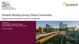 Tenants Working Group Online Community