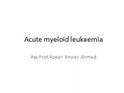 Acute myeloid  leukaemia