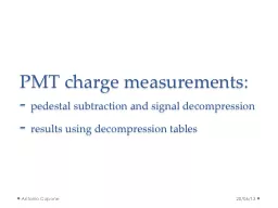 PMT charge measurements: