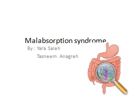 PPT-Malabsorption syndrome