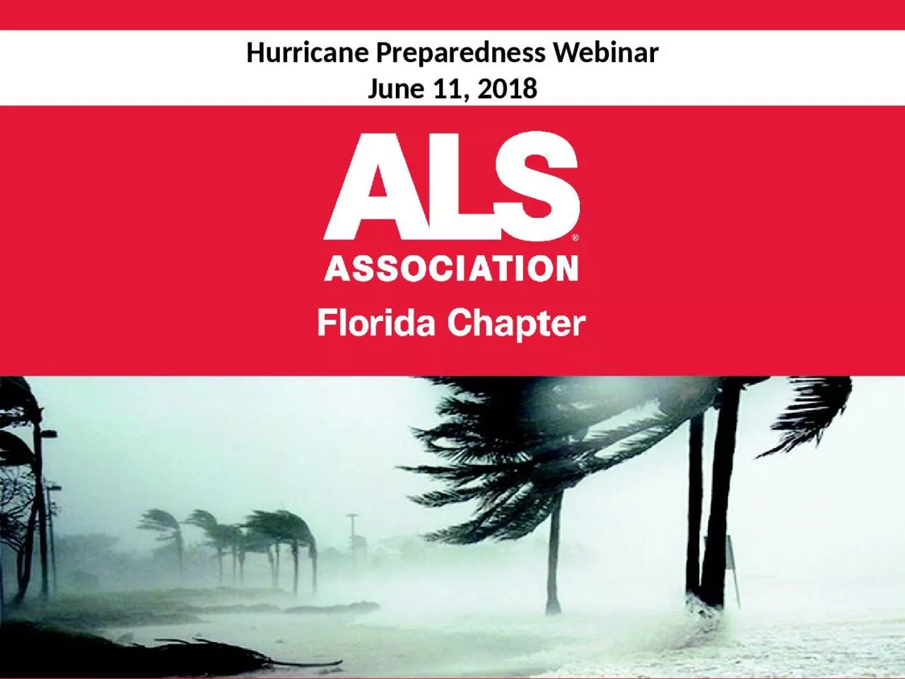 Hurricane Preparedness Webinar