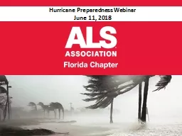 Hurricane Preparedness Webinar