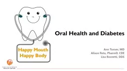 Oral Health and Diabetes