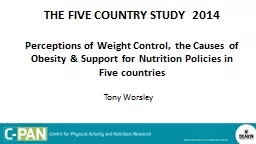 THE FIVE COUNTRY STUDY  2014