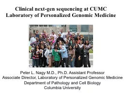 Clinical next-gen sequencing at CUMC