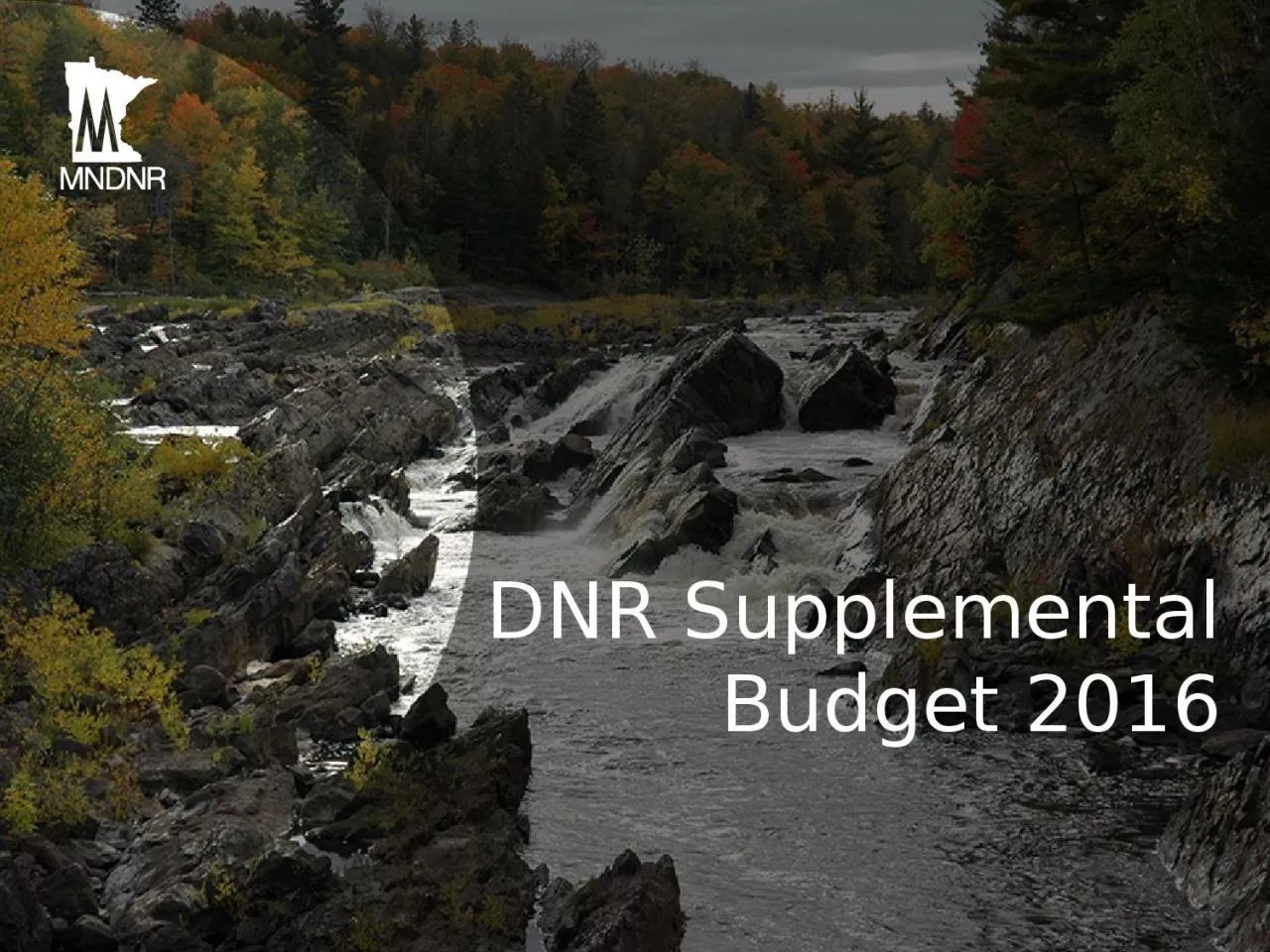 DNR Supplemental Budget 2016
