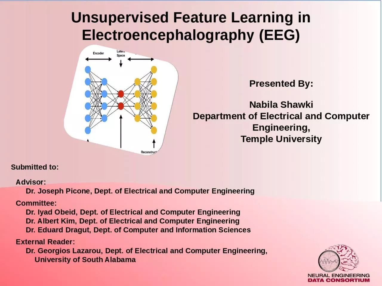 PPT-Unsupervised Feature Learning in Electroencephalography (EEG)