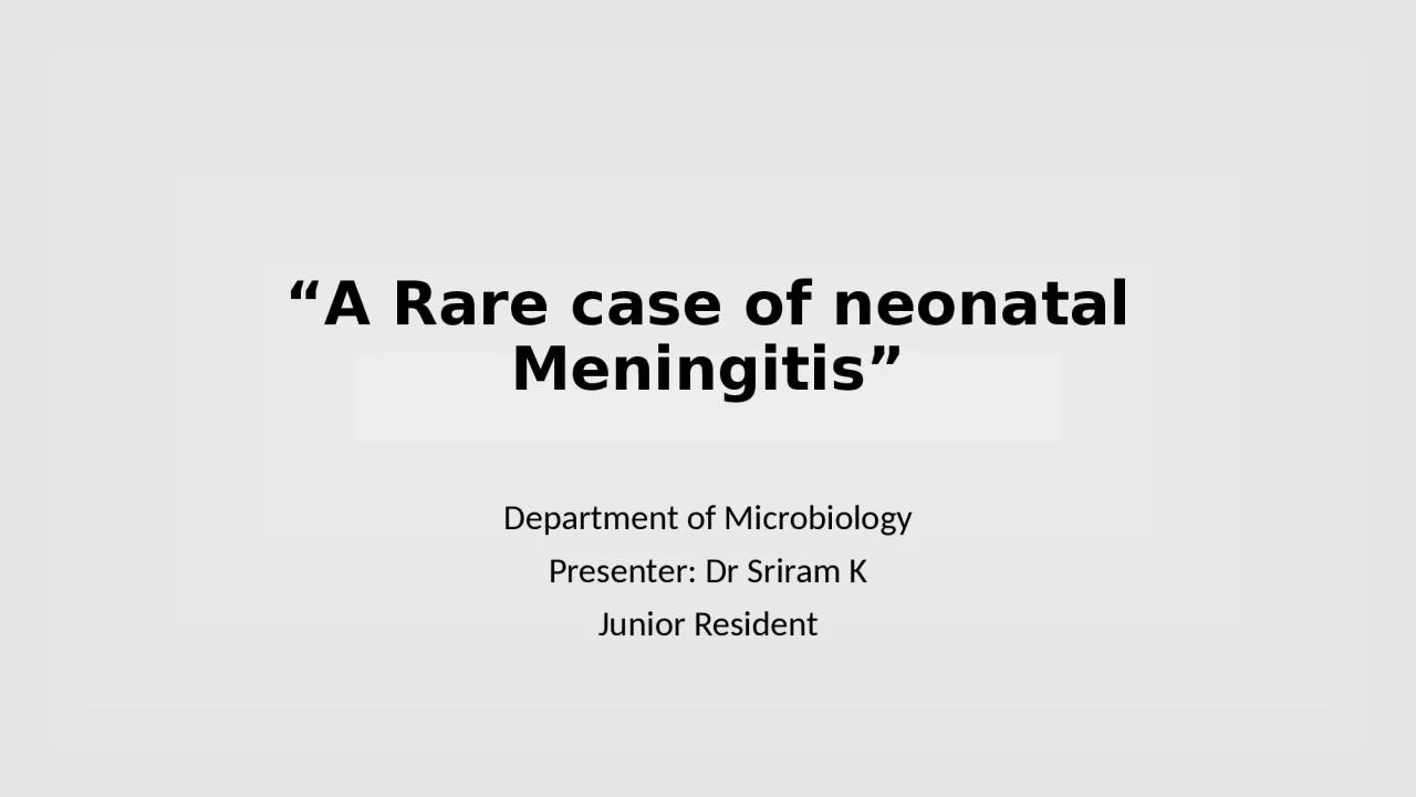 PPT-“A Rare case of neonatal