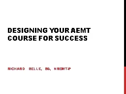 PPT-Designing your AEMT Course for Success