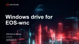 Windows drive for EOS-wnc