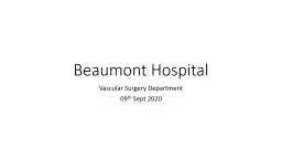 Beaumont Hospital Vascular Surgery Department