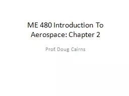 ME 480 Introduction To Aerospace: Chapter 2