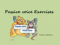 Passive   voice   Exercises