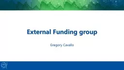 External Funding group Gregory