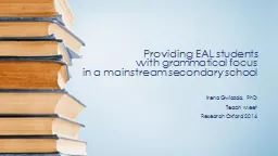 Providing EAL students