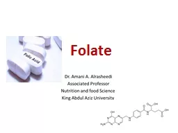 Folate Folate Folic acid