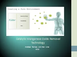 PPT-Catalytic Manganese Oxide Removal Technology