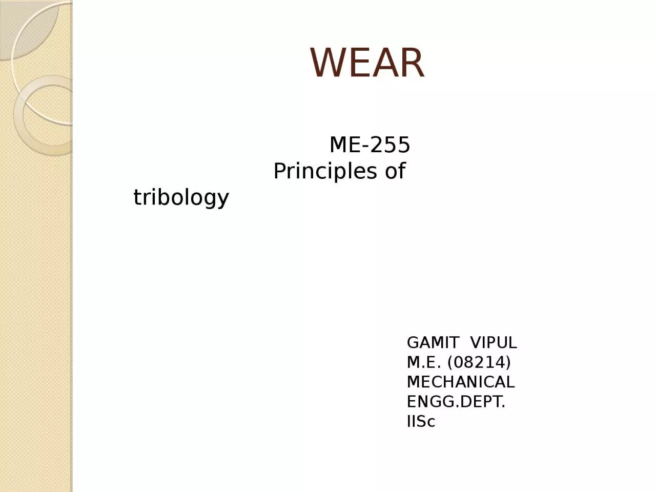 PPT-WEAR GAMIT VIPUL