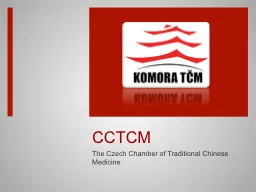 CCTCM The Czech Chamber of Traditional Chinese Medicine